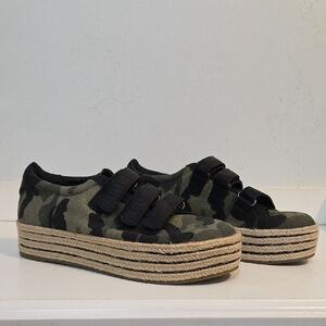 Mix No. 6 Green and Black Platform Sneakers
